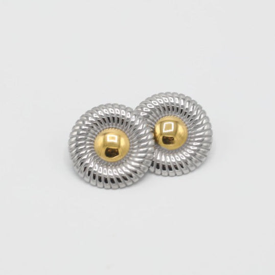 TWO-TONE VINTAGE EARRINGS