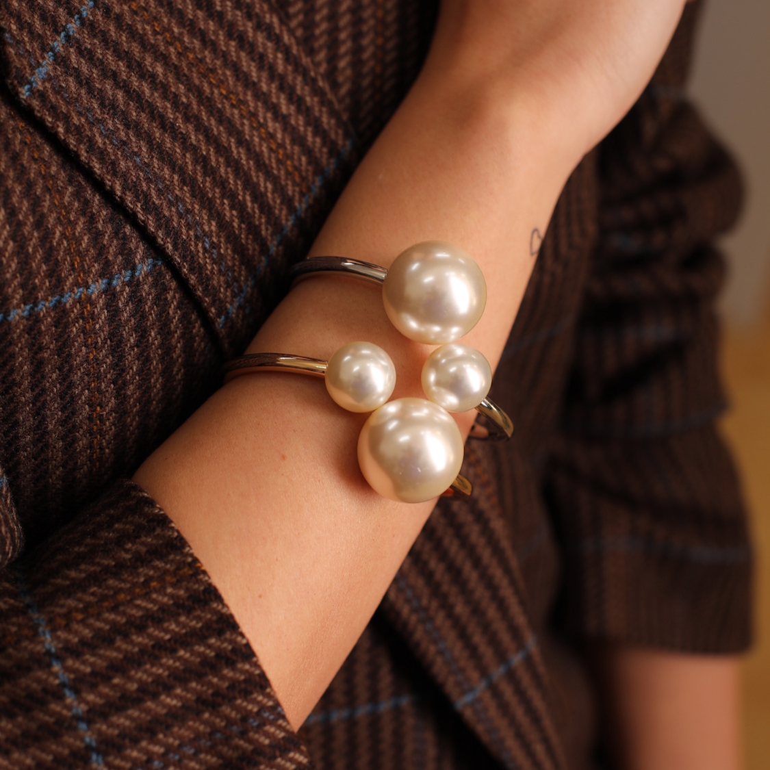 PEARL OPEN BRACELET