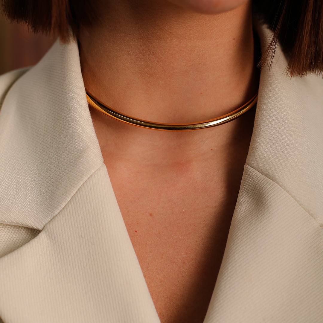 CHUNKY GOLDEN CHOKER