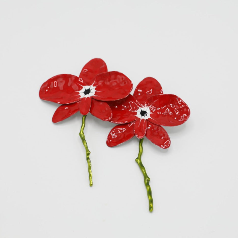 SCARLET PETAL EARRINGS