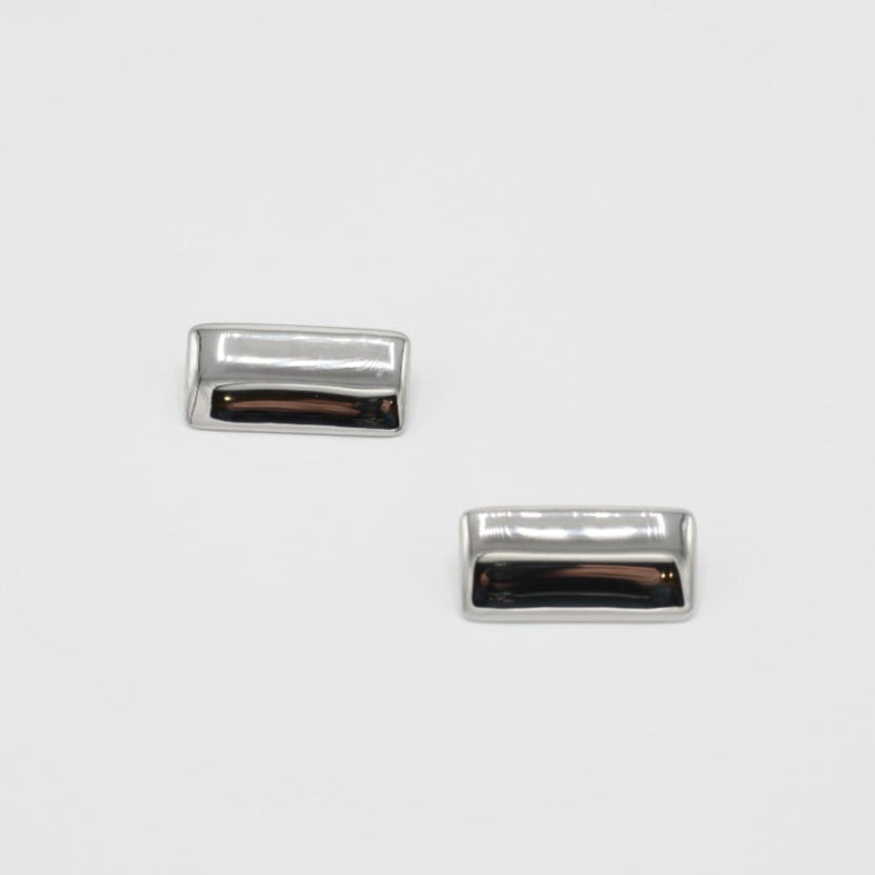 SILVER SQUARE EARRINGS
